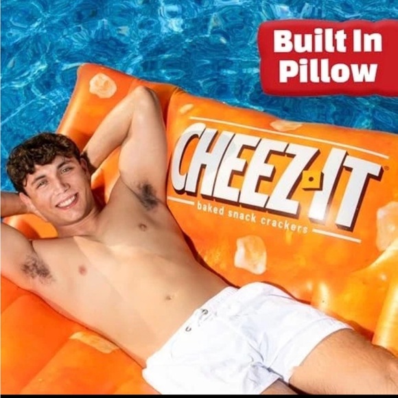 Inflatable Pool Float - Orange - Picture 3 of 7